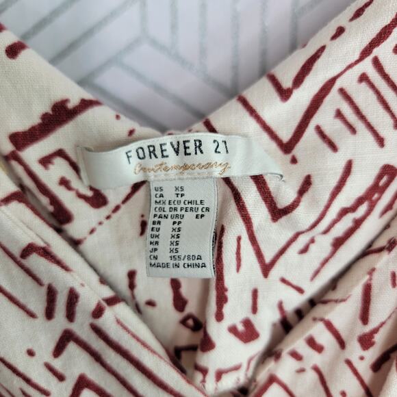 Forever 21 Geometric Side Buttons Mini Dress Sz XS - Picture 5 of 6